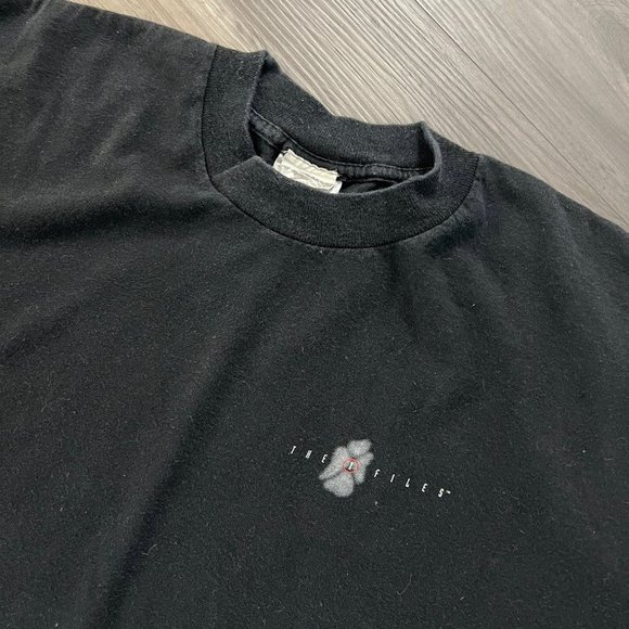 Vintage X-Files Mens XL Shirt Stanley Desantis Short Sleeve Black - Picture 4 of 10